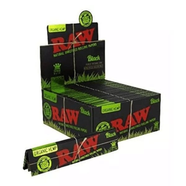 Papeles Raw Black Hemp Málaganjah