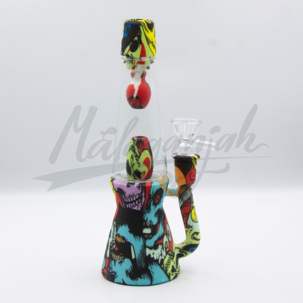 Bong Silicona Y Cristal Estampado. 7