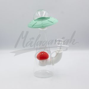 Bong Silicona Y Cristal Ovni. 1