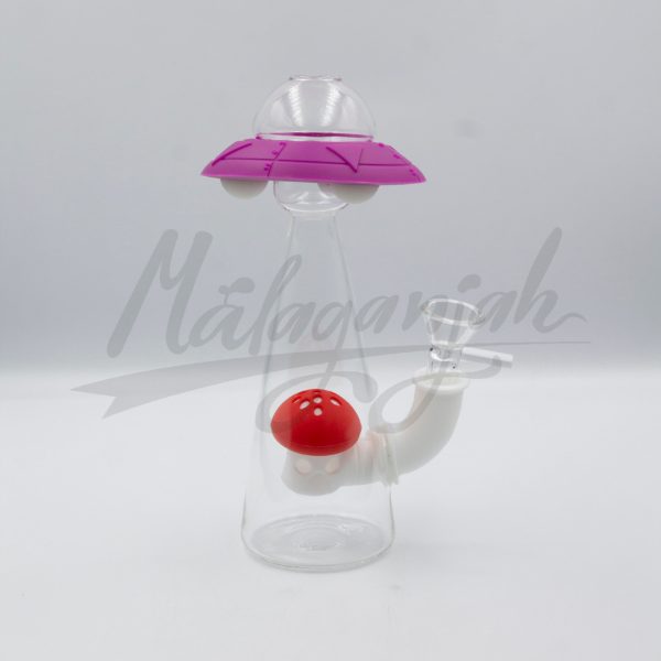 Bong Silicona Y Cristal Ovni. 4