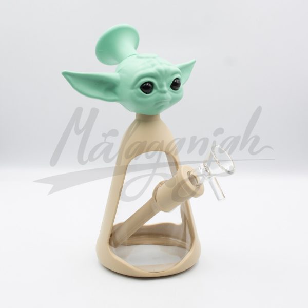Bong Silicona Y Cristal Yoda. 3