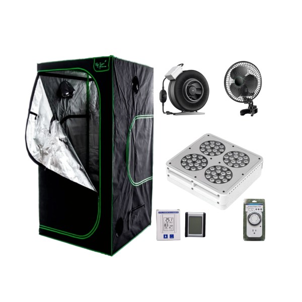 Kit Básico Interior Luz Cultivo Cannabis Apolo 4