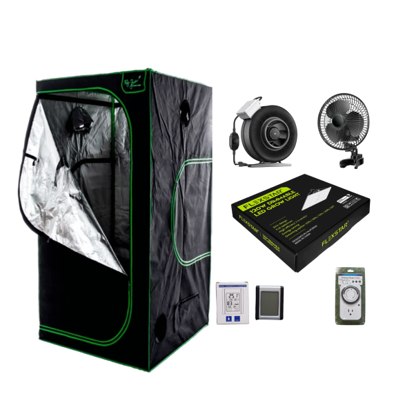 Kit Básico Interior Luz Cultivo Cannabis Led 120 w