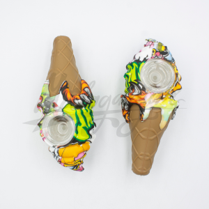 Pipa Silicona Cono Estampado. 1