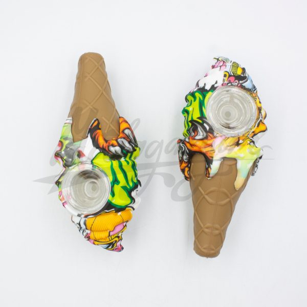 Pipa Silicona Cono Estampado. 1