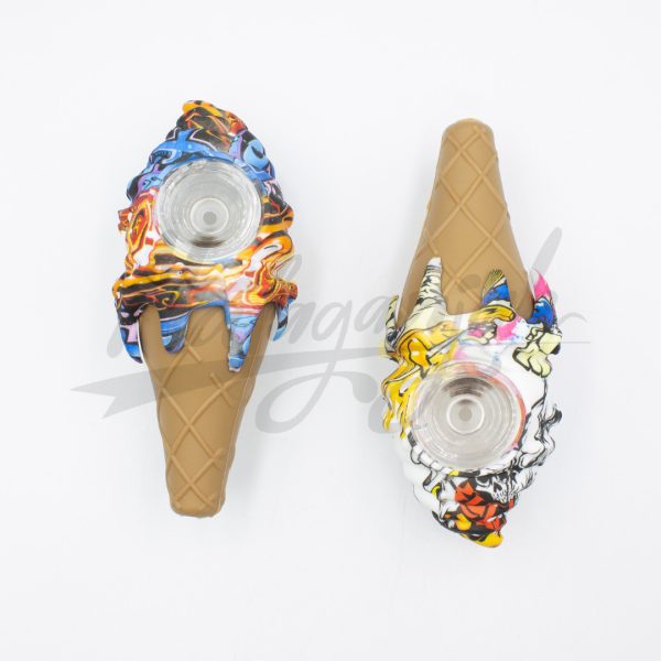 Pipa Silicona Cono Estampado. 3