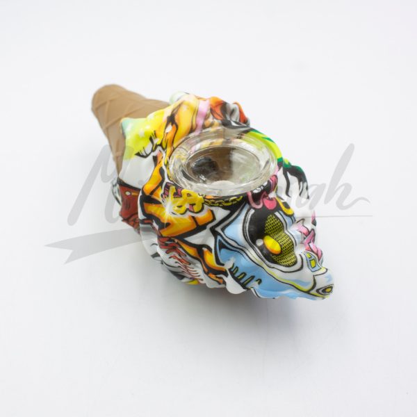 Pipa Silicona Cono Estampado. 4