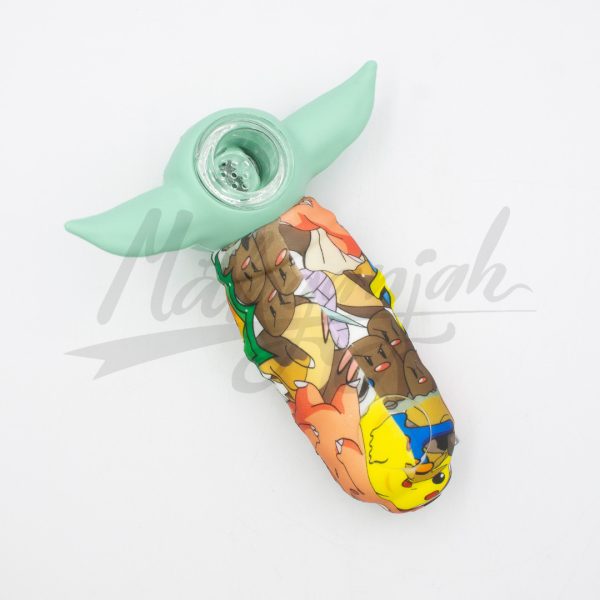 Pipa Silicona Yoda Estampada. 9
