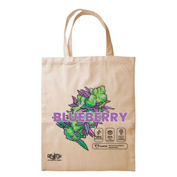 Tote Bag Mundo de Hierba Blueberry