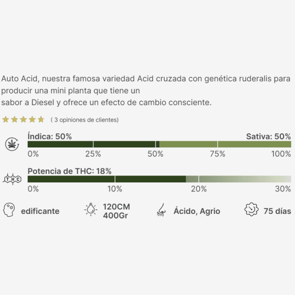 Auto Acid Málaganjah Semillas Colombia