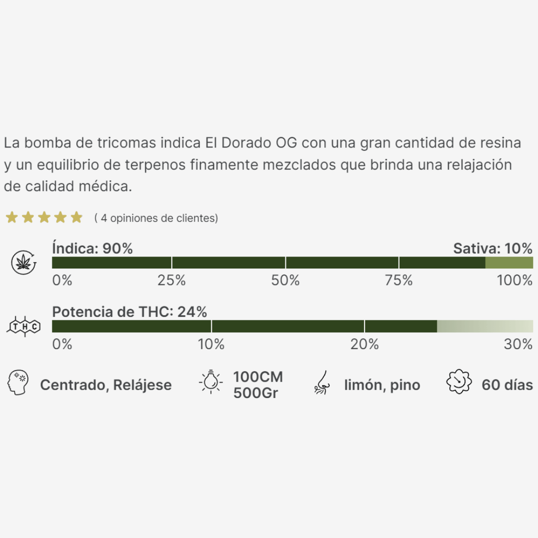El Dorado Og Cultivo cannabis