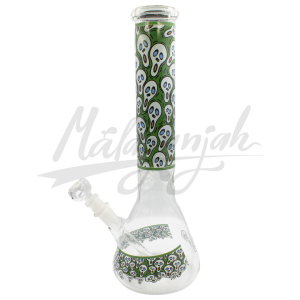Bong En Vidrio Estampado Neón. Málaganjah (3)