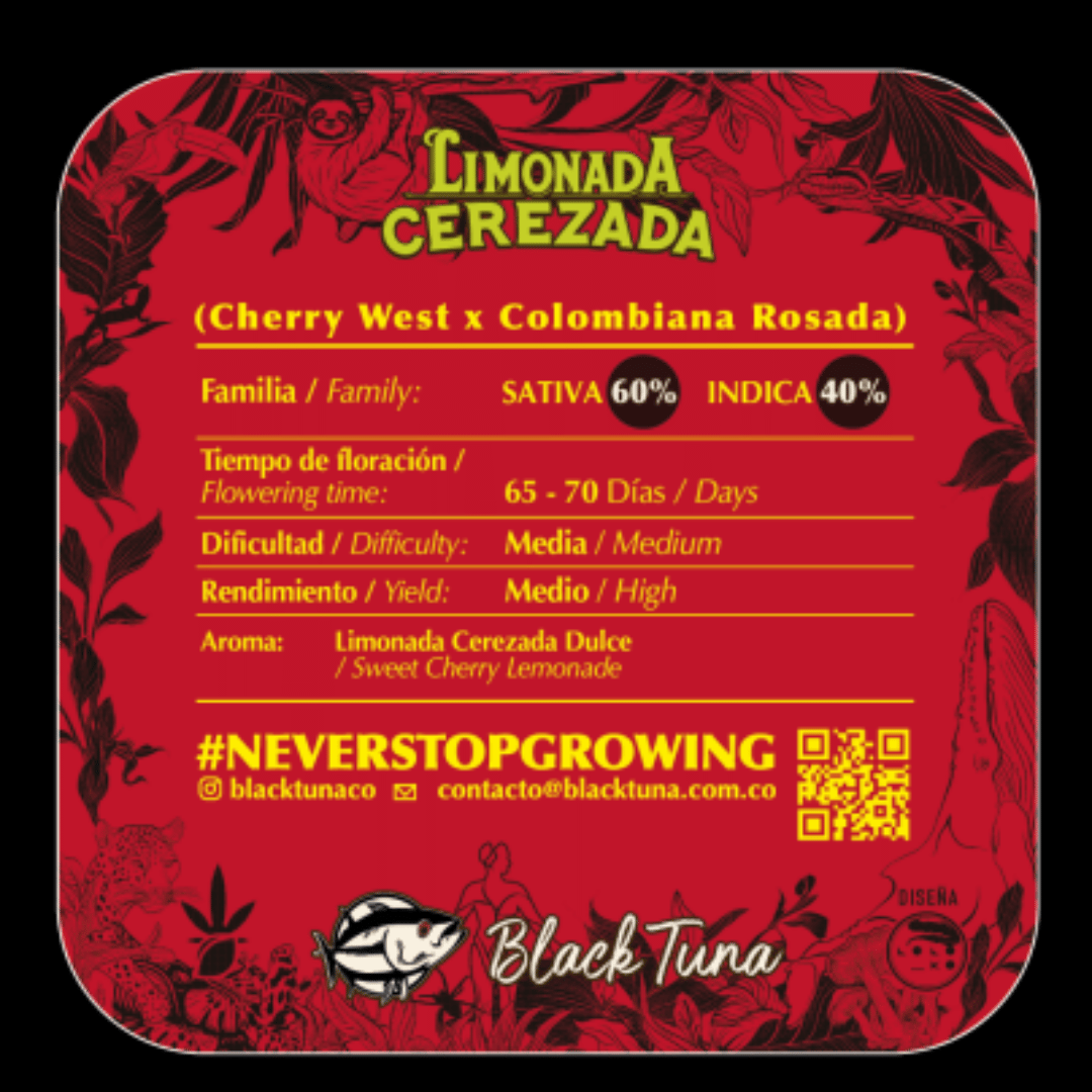 Línea Biodiversidad Málaganjah x Black Tuna Limonada Cerezada Descripción
