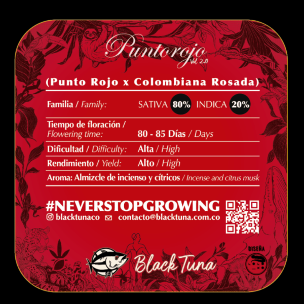 Línea Biodiversidad Málaganjah x Black Tuna Punto Rojo Descripción