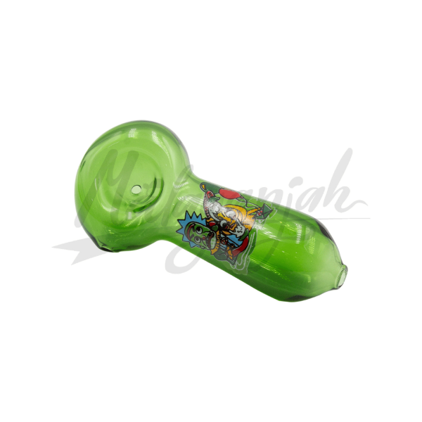 Pipa Vidrio Rick & Morty Málaganjah Verde
