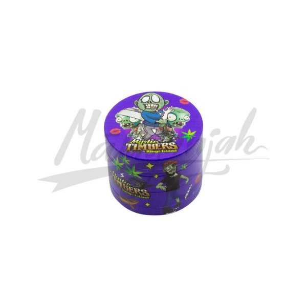 Grinder Mystic Zombies Málaganjah 4 Partes Morado