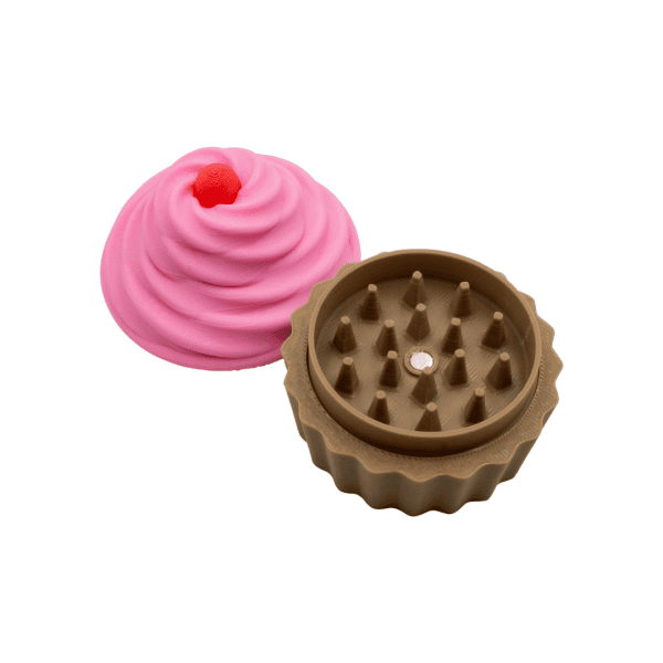 Grinder 2P Cupcake Fresa Con Contenedor