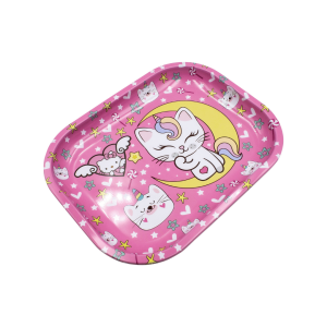 Bandeja Metal Pequeña Stoner Kitty 01