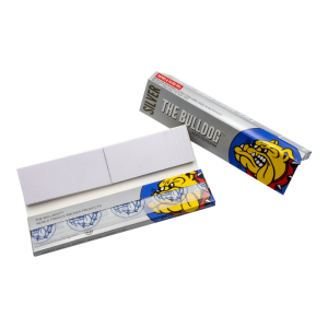 The Bulldog Rolling Paper King Size Slim + Filter Silver