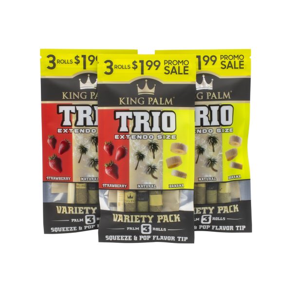 KING PALM TRIO STRAWBERRY NATURAL BANANA Málaganjah 1